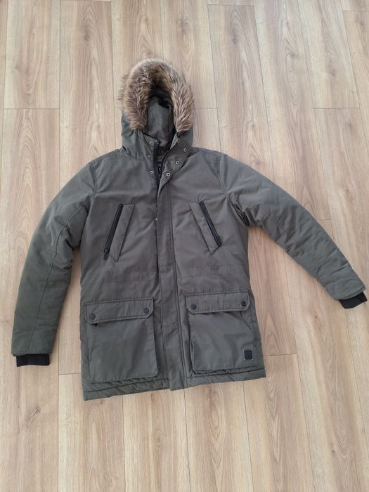 Parka zimowa Kurtka płaszczokurtka threadbare roz M. Khaki