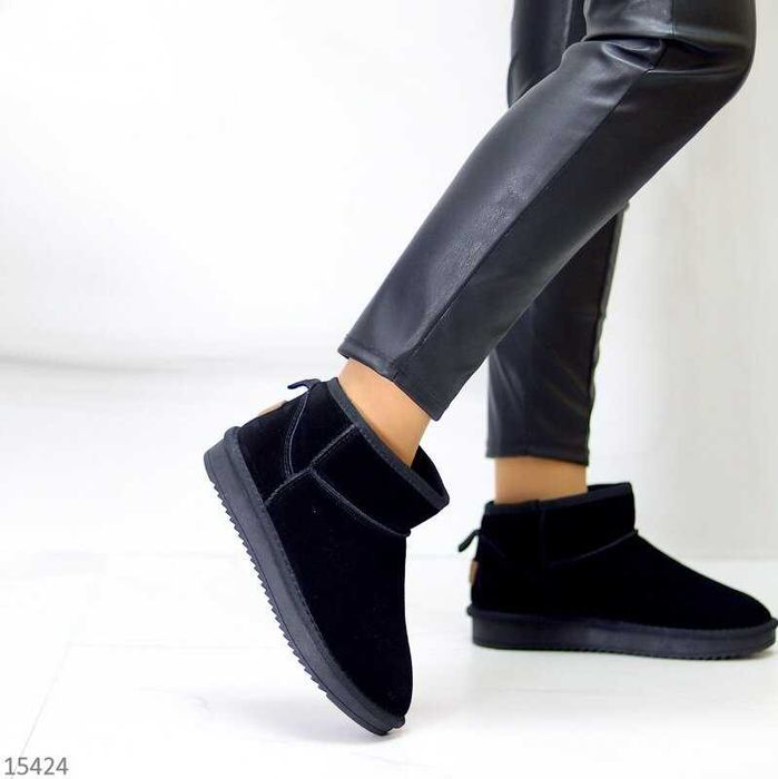 Низькі уггі ITTS натур. замша, низкие зимние угги короткие угги 37-41р