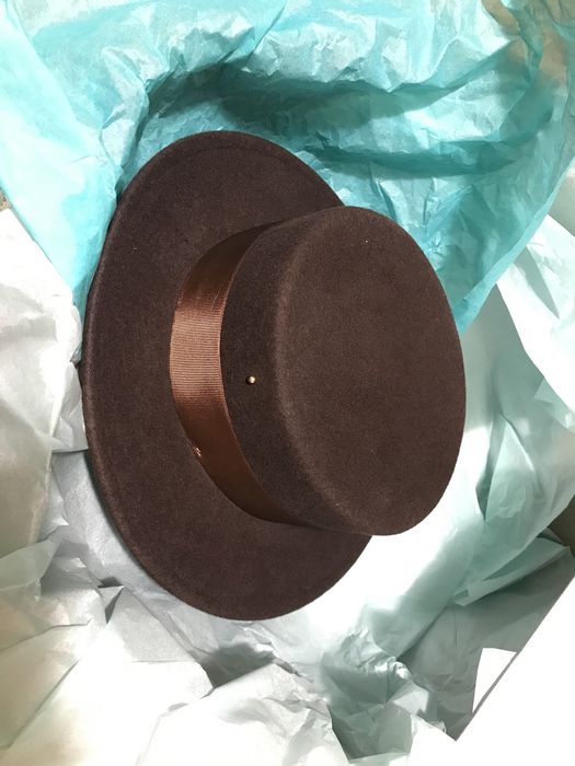 Шляпа шерсть канотье