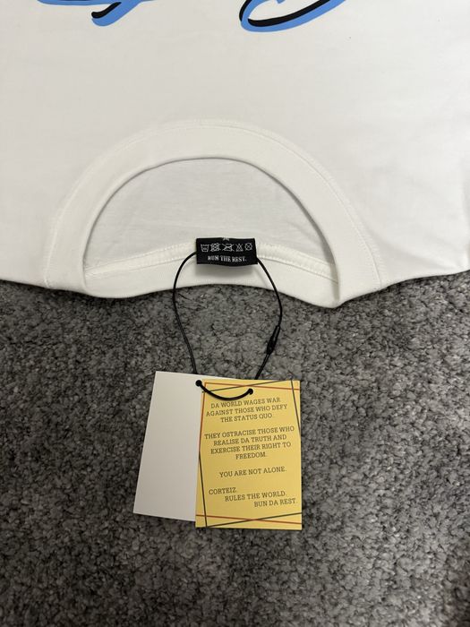 T-shirt Corteiz “Blue Logo” White