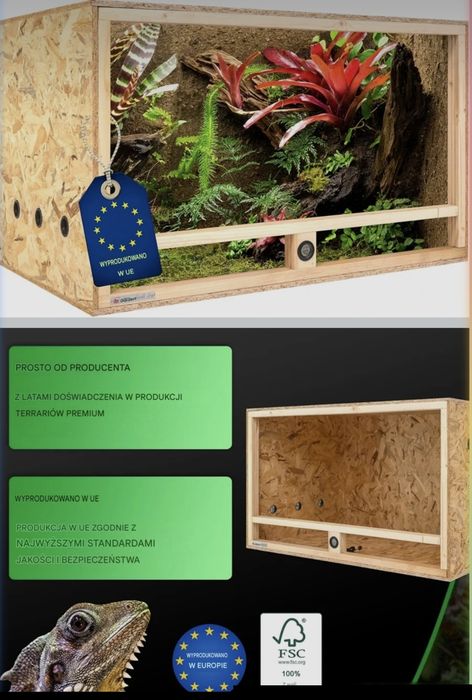 NOWE TERRARIUM Fabrycznie Zapakowane 100X60X60 !!! NAJTANIEJ
