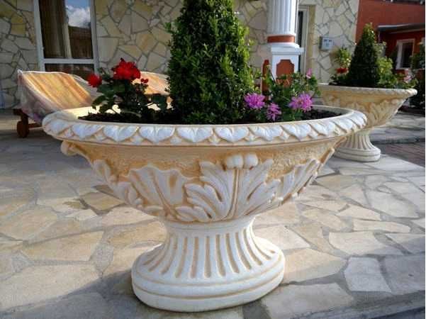 donica ogrodowa owal liść