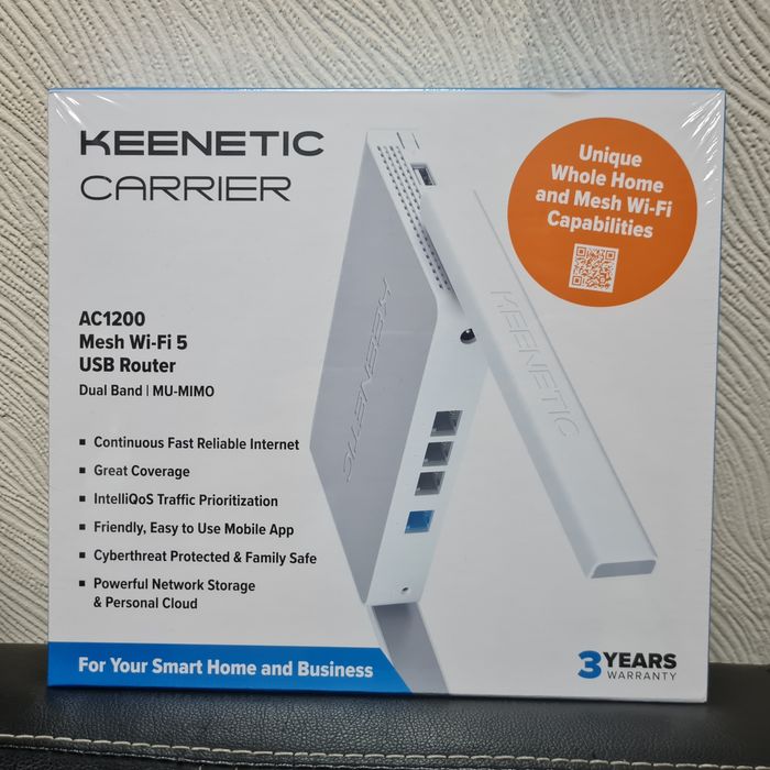 Роутер маршрутизатор Keenetic Carrier KN-1713 USB AC1200 Mesh Wi-Fi 5