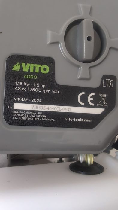Roçadeira gasolina 43cc Vito (Nunca usada)