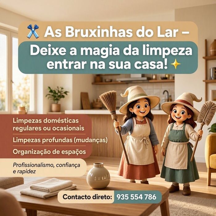 As Bruxinhas do Lar – Deixe a magia da limpeza entrar na sua casa!