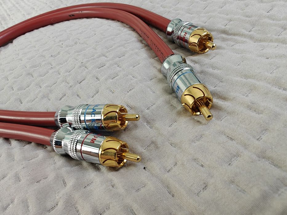Kable RCA Black Rhodium. Stan bardzo dobry! SOLIDNE