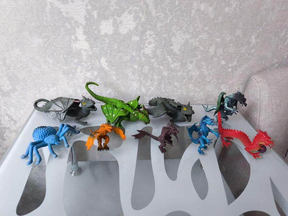 Набор фигурки животные, звери, насекомые, солдатики, динозавры, дракон