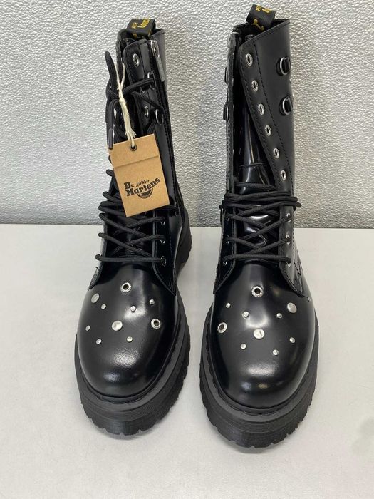 нові Dr. Martens Unisex Jadon Hi Hardware Шкіряні чоботи  теляча шкіра