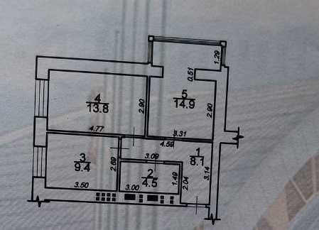 2-кімнатна квартира за адресою (площа 50,7 м²) - Atlanta.ua - фото 2