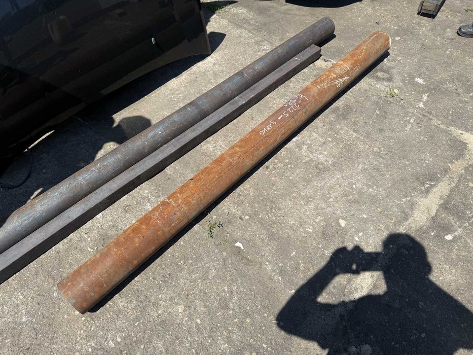 Wałek Tokarski Stalowy Okrągły Fi 150 mm dł. 222 cm