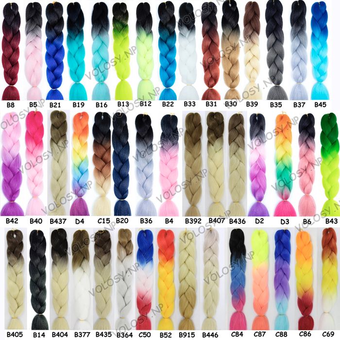 Канекалон косы цветные пряди, каникалон, мамбо, сенегалы брейды омбре