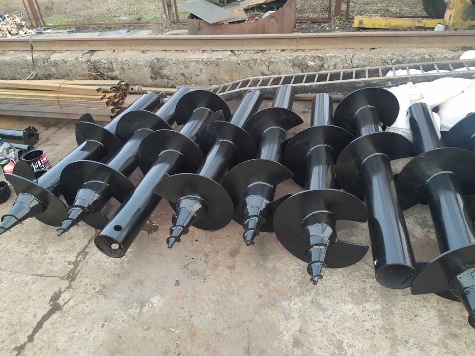 Свая винтовая, гвинтові палі, монтаж,  виробництво, геошуруп