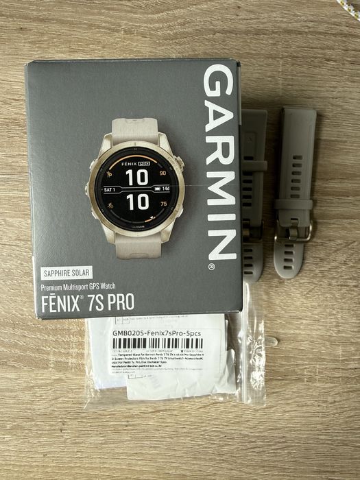 Garmin Fenix 7s Pro Sapphire Solar Tytan 42mm 2 Lata Gwarancji
