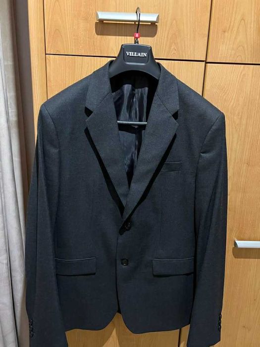 Garnitur męski szary grafitowy Zara