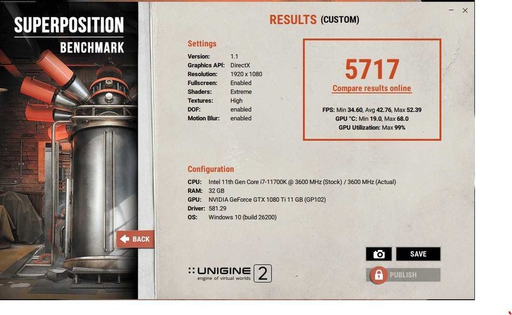 Nvidia GTX 1080 ti Palit Game Rock