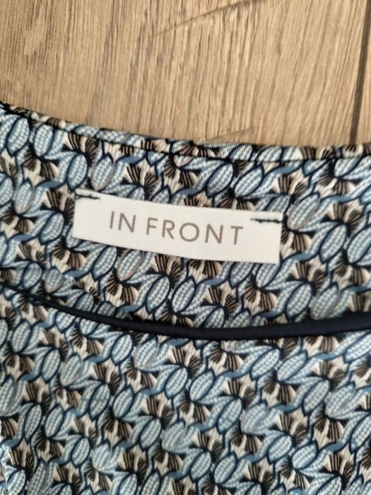 Sukienka wiosna ciążowa maskująca brzuszek L