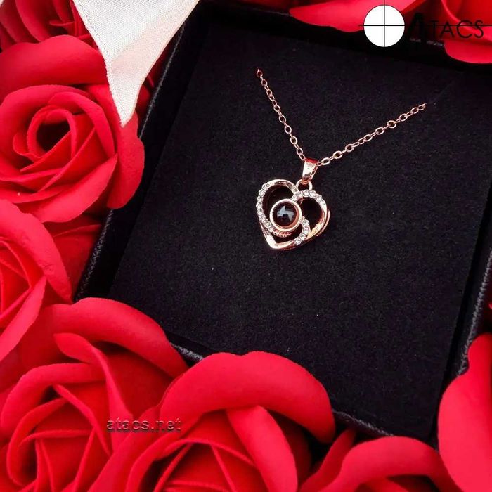 Подарочный набор с кулоном для девушки "Я люблю тебя"