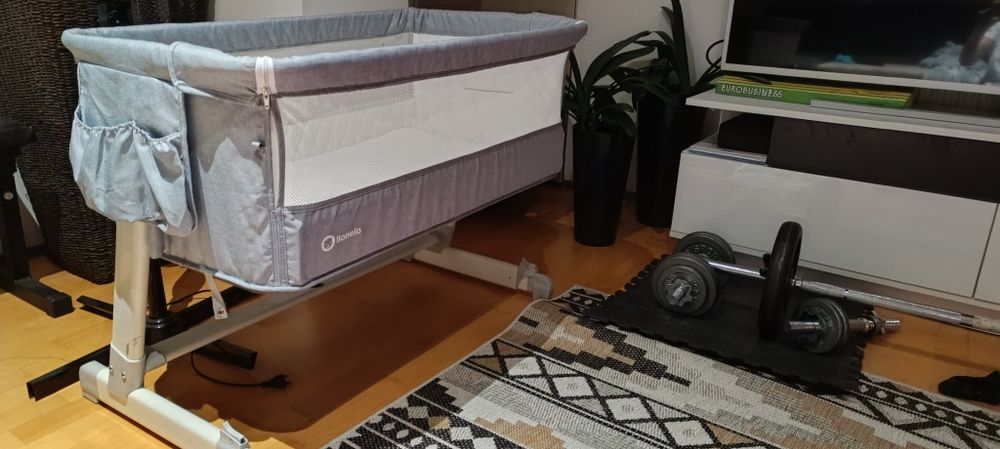 Lionelo, Theo, łóżeczko dostawne, Concrete