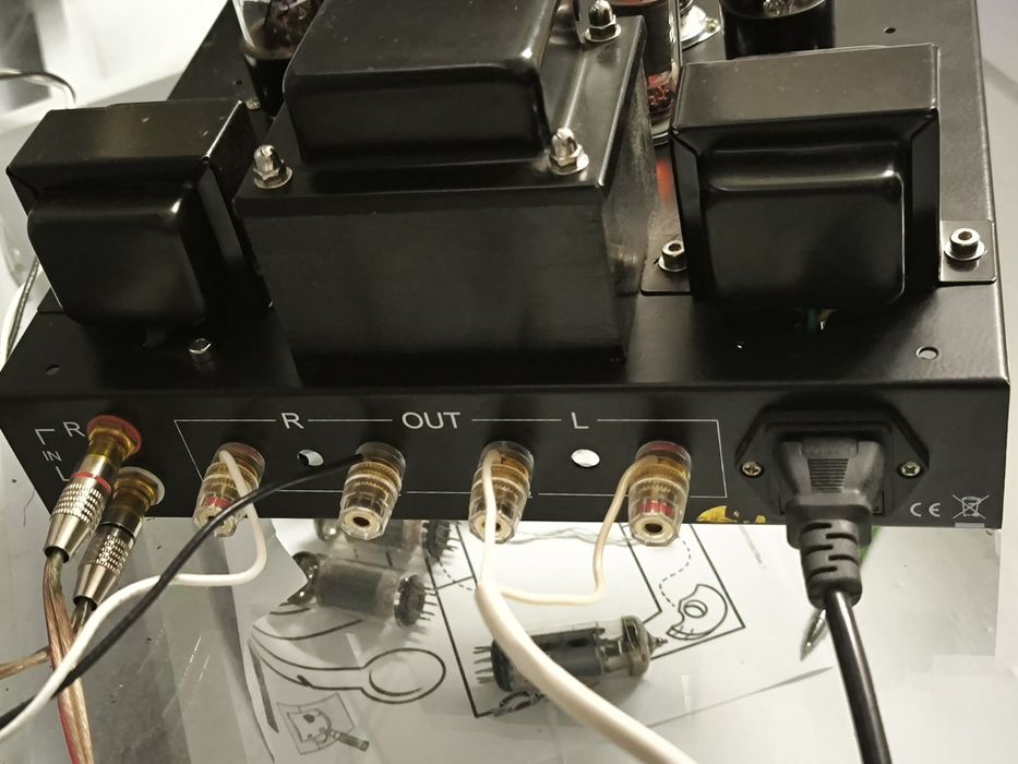 Ламповый підсилювач однотакт стерео