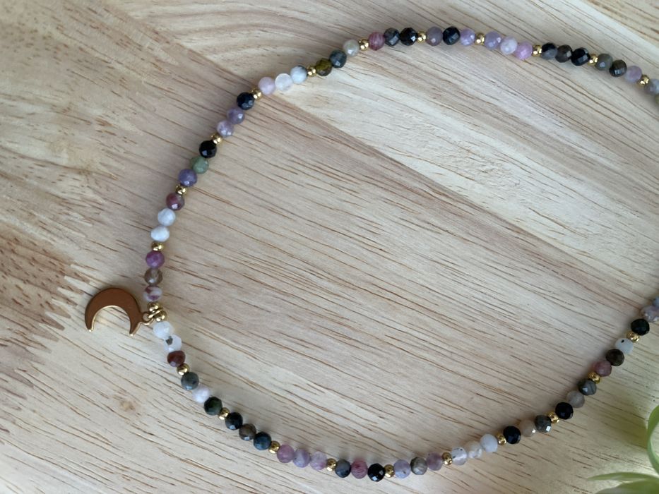 Naszyjnik choker z kamienia naturalnego