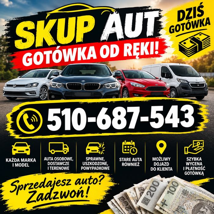 Skup Aut dzisiaj gotówka Łódzkie