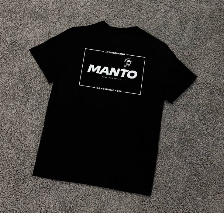 Футболка Manto / Чорна футболка Манто / Чоловіча Футболка Манто/ Manto