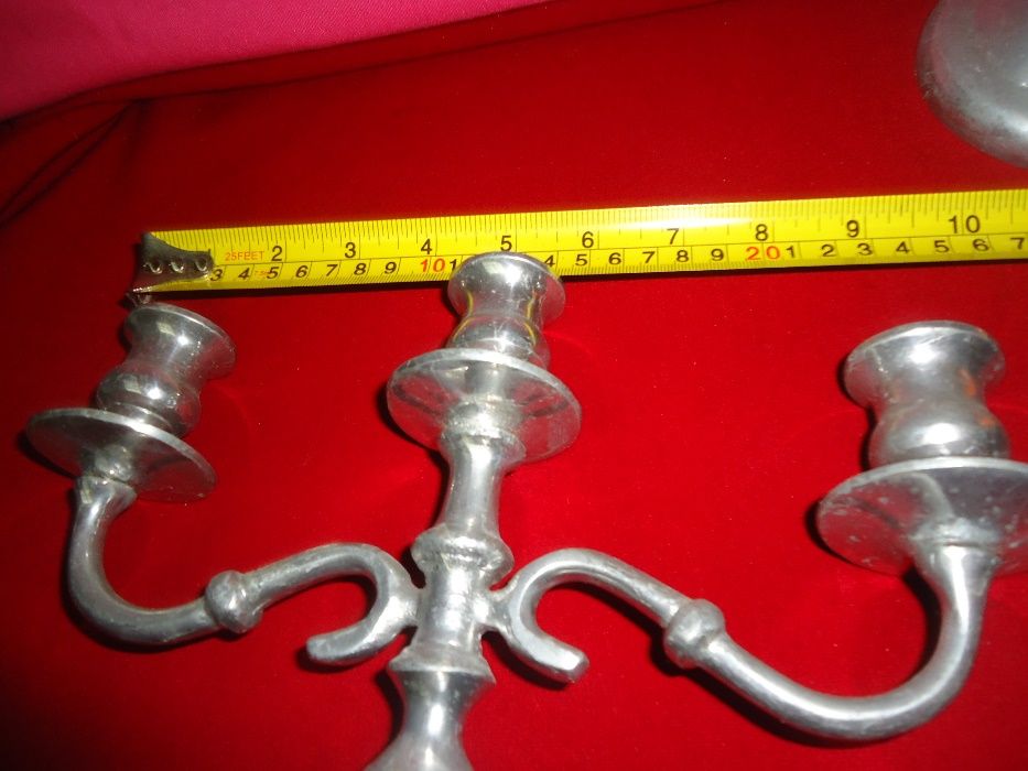 Castiçais Prateados