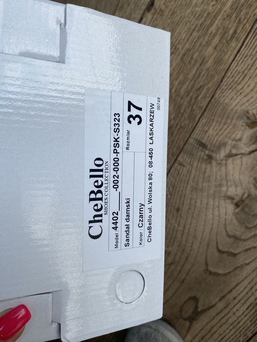 CheBello sandały skóra naturalna 37