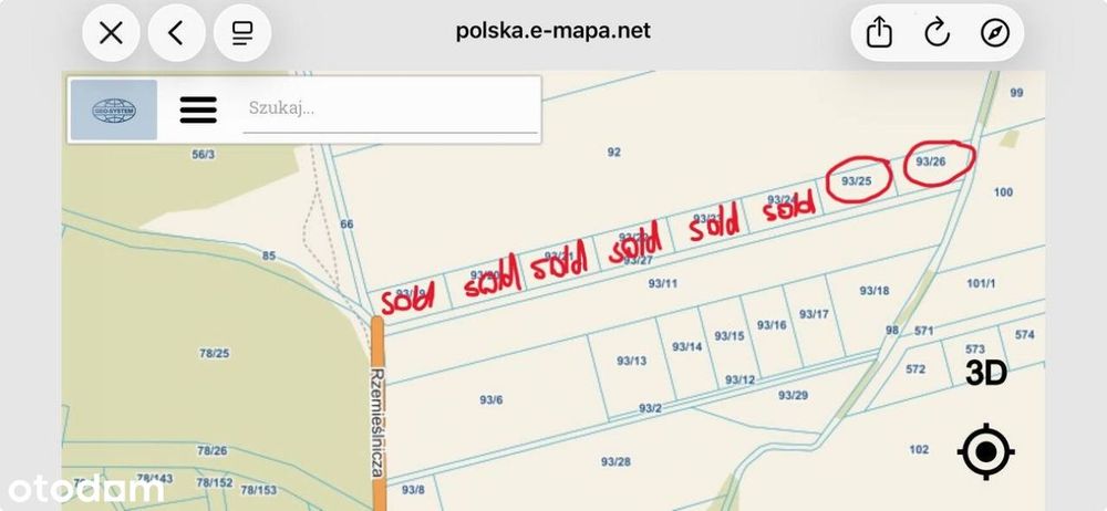 Działka Mn/U 1004 M² | Chrząstawa Mała | Mpzp | Droga Publiczna - Widok 2