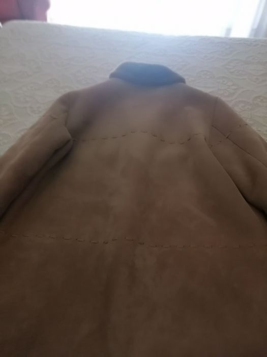 Gabardine castanha XL + casaco de nobuco com pêlo xl