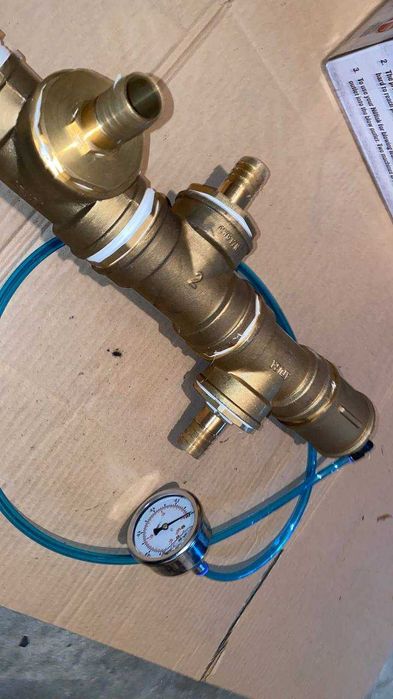 Conjunto em Latão com Manómetro – Sistema de Ar Comprimido / Água