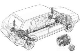 Полный привод КПП кардан на VW Golf-3 Golf-2 VW Passat B3/B4