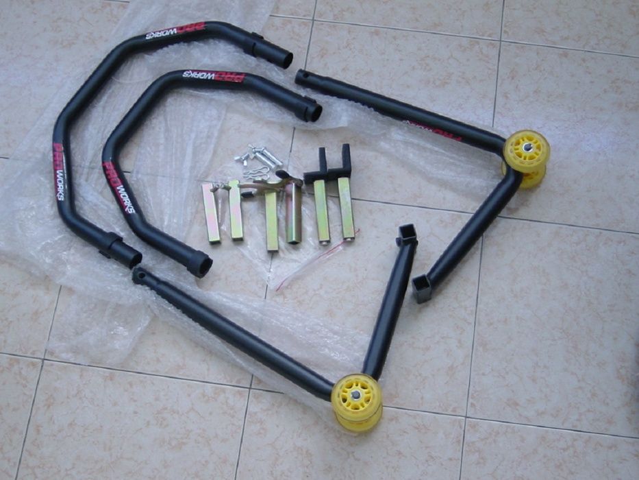 Cavalete para mota 2 em 1 frontal e traseiro