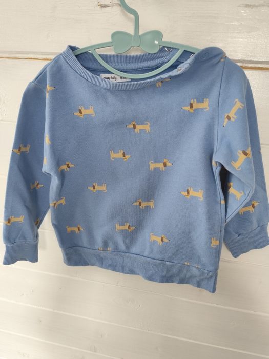 Bluza Sinsay rozm 98, błękitna z pieskami