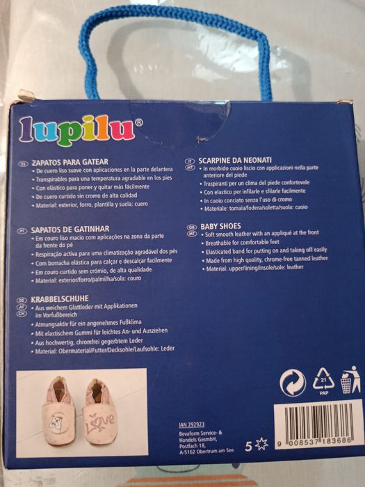 Sapatos de gatinhar (tam. 20-21)