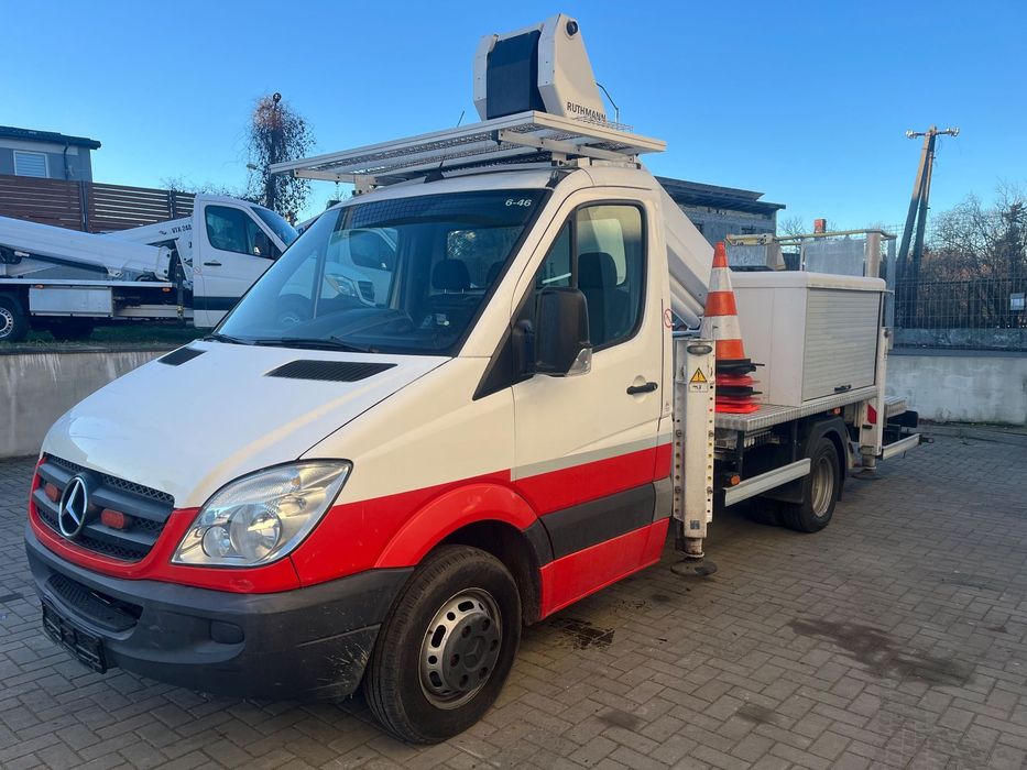 Mercedes-Benz Podnośnik Koszowy Zwyżka Izolowany Kosz!!!  Ruthmann TB220 22 metry 14 w Bok Udt jak Wumag Multitel Gsr  Podnośnik Koszowy 22 Metry Ruthmann UDT Zarej Zwyżka 14 w Bok