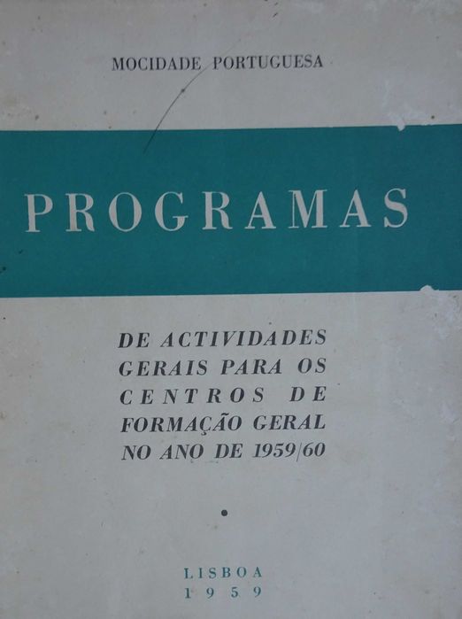 Mocidade Portuguesa - Programas (Ano Edição 1959)