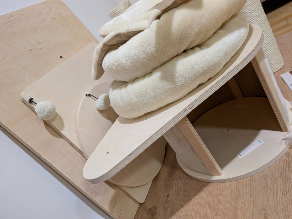 Natural Paradise Drapak dla Kota Magnolia L Kremowy 78x81x137cm DUŻY