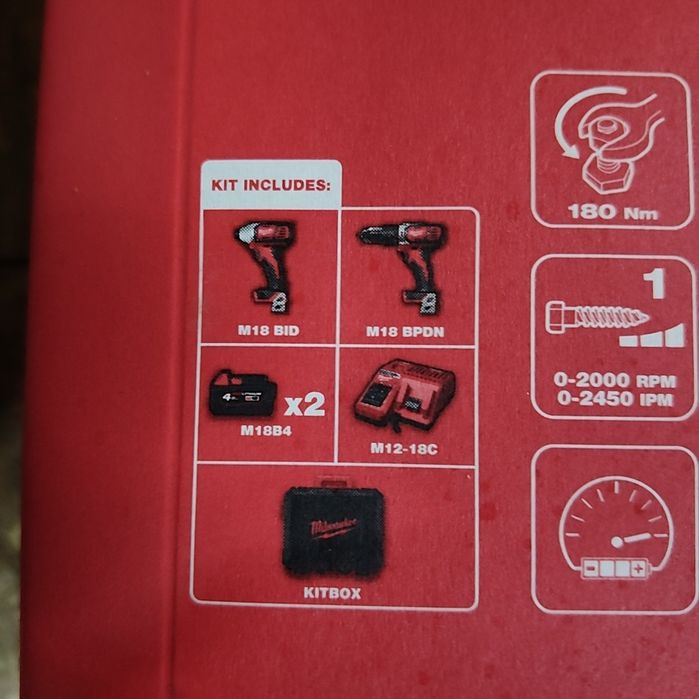 Milwaukee m18 bid m18bpdn