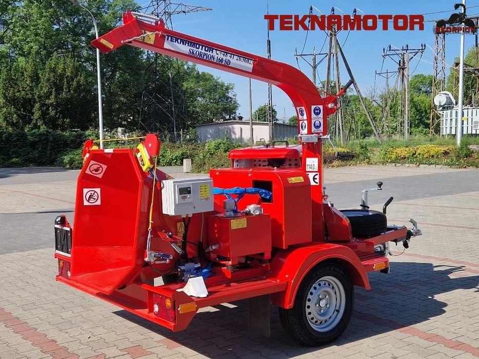 Najpopularniejszy mobilny rębak tarczowy Skorpion 160 SD - Teknamotor