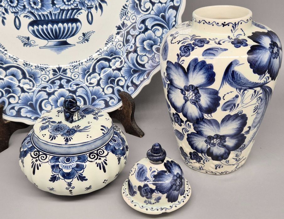 Delft Blue cukiernica wazon Made in Holland vintage