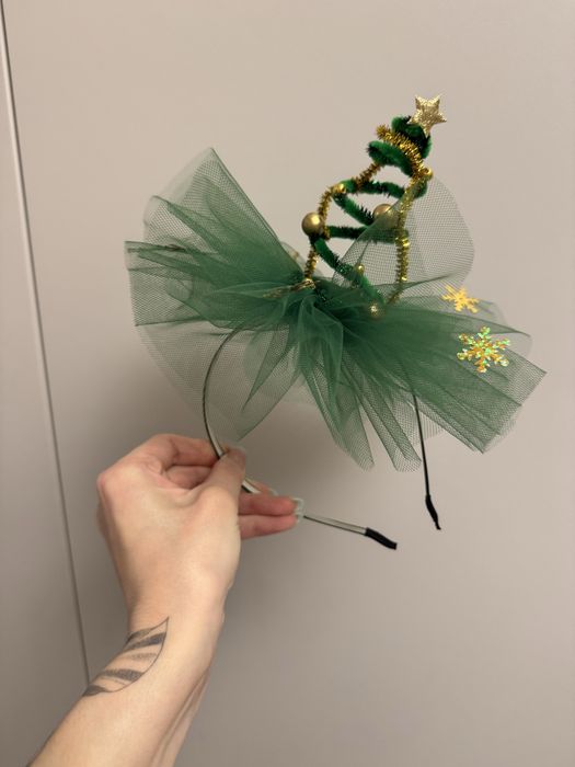 Зелена святкова дитяча сукня/новорічна