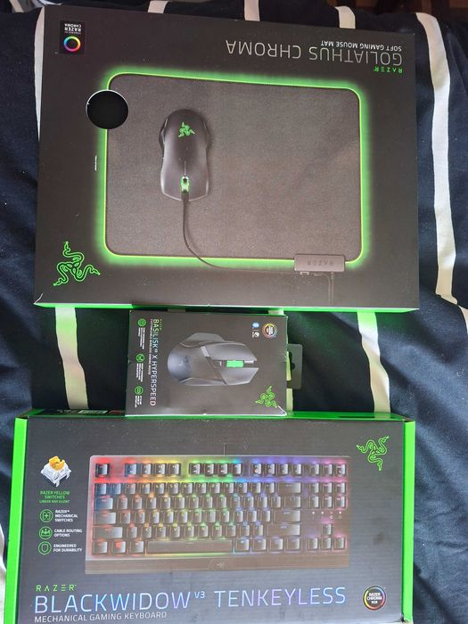 Rato + Teclado + Tapete gaming