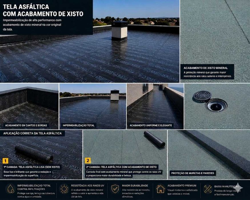 Impermeabilização Tela Asfaltica e Membrana Líquida