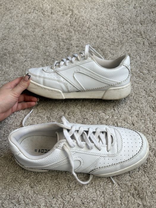 białe buty sneakersy hm