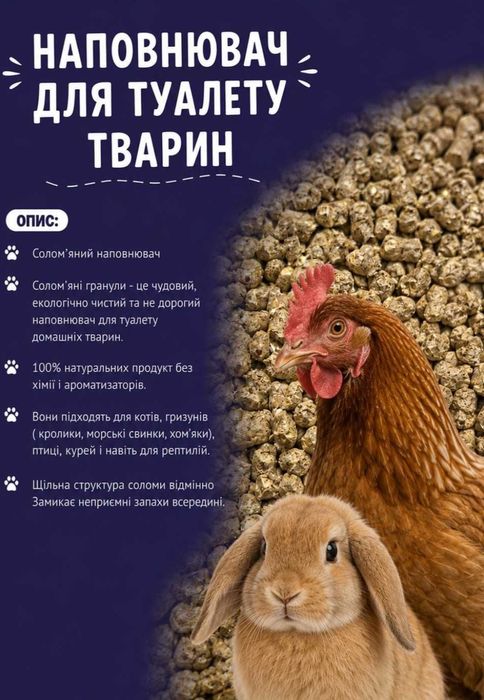Наповнювач  для туалету тварин