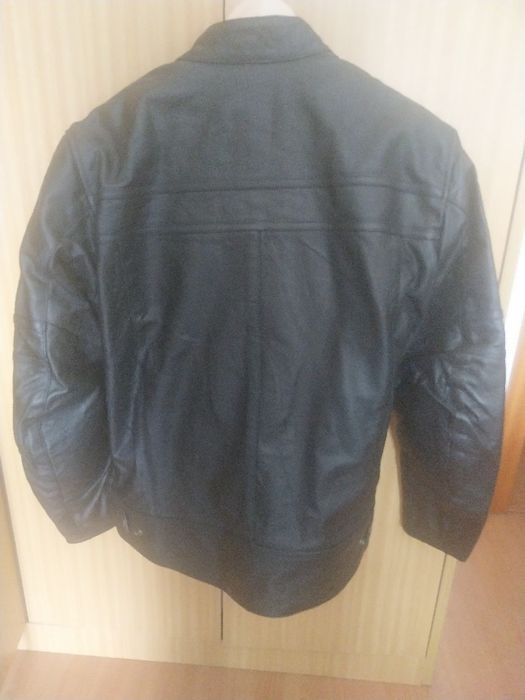 Casaco Motard classico em cabedal