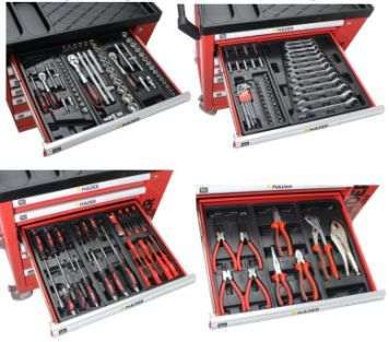 Carro ferramentas modelo XL 6 gavetas 156 peças novidade