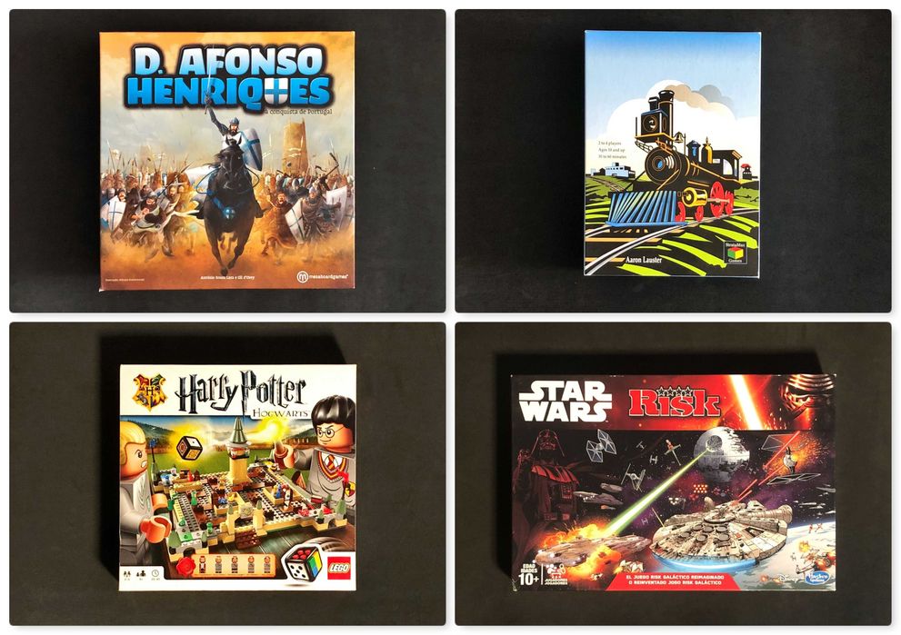 JOGO de Tabuleiro USADO Afonso HarryPotter Risk Steam Star Wars Zombie