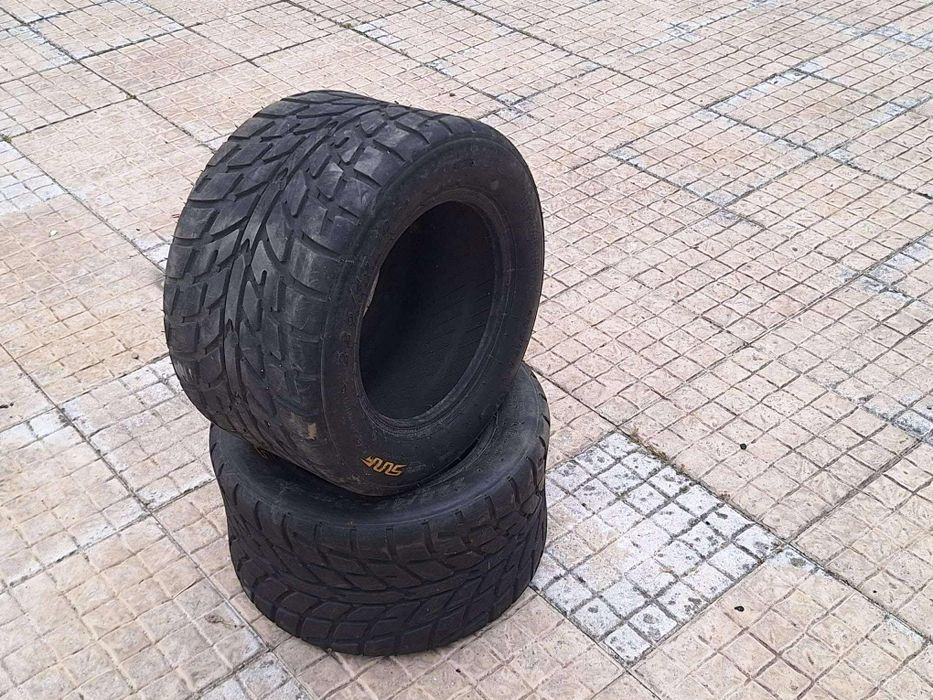 Plásticos yfz450 e pneus de estrada